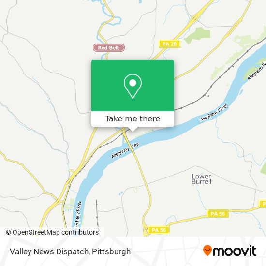 Valley News Dispatch map