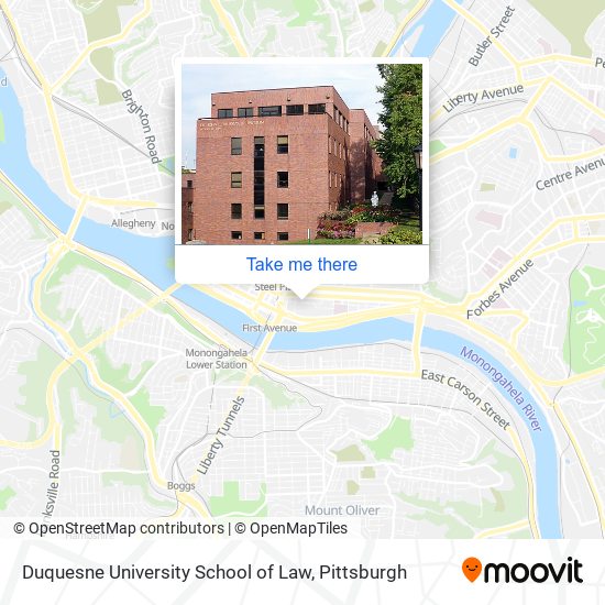 Duquesne University School of Law map