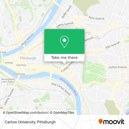 Mapa de Carlow University
