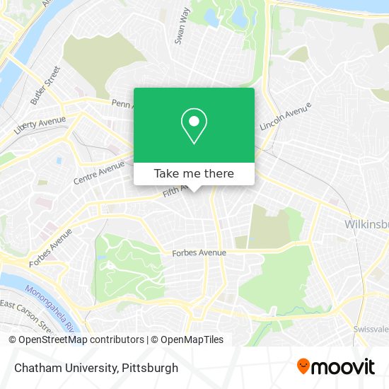 Mapa de Chatham University