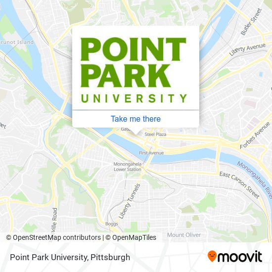 Point Park University map