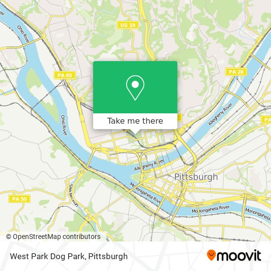 West Park Dog Park map