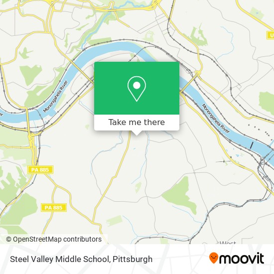 Mapa de Steel Valley Middle School