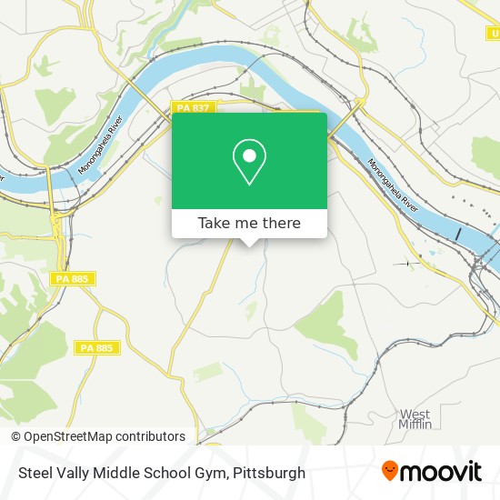 Mapa de Steel Vally Middle School Gym