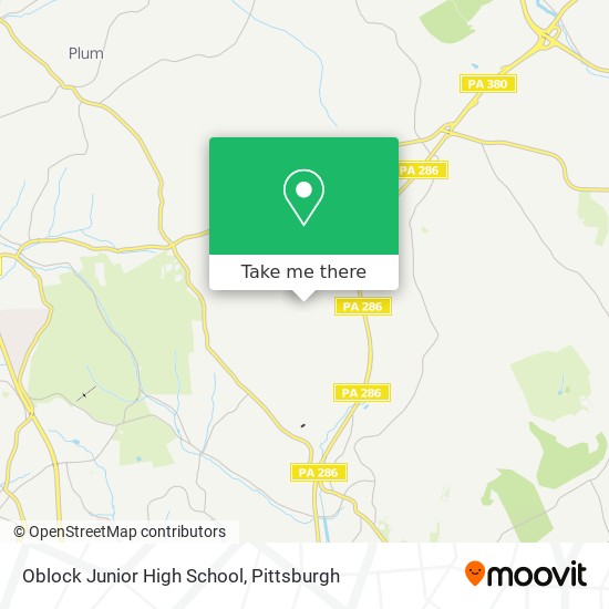 Oblock Junior High School map