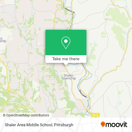 Shaler Area Middle School map