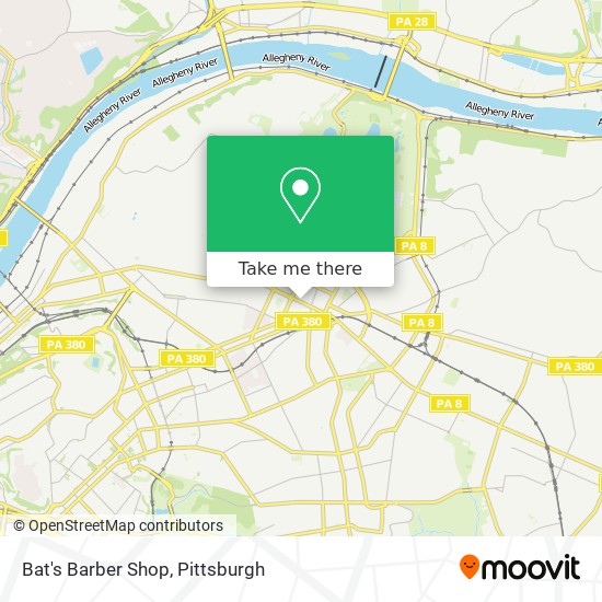 Mapa de Bat's Barber Shop