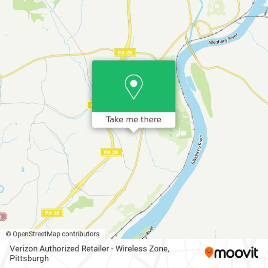 Verizon Authorized Retailer - Wireless Zone map