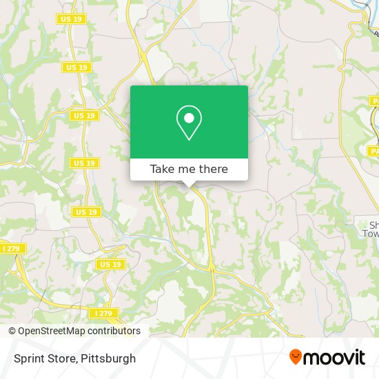 Sprint Store map