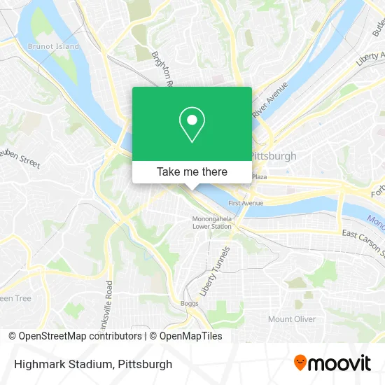 Highmark Stadium map