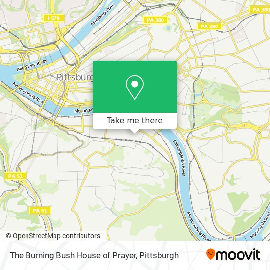 The Burning Bush House of Prayer map