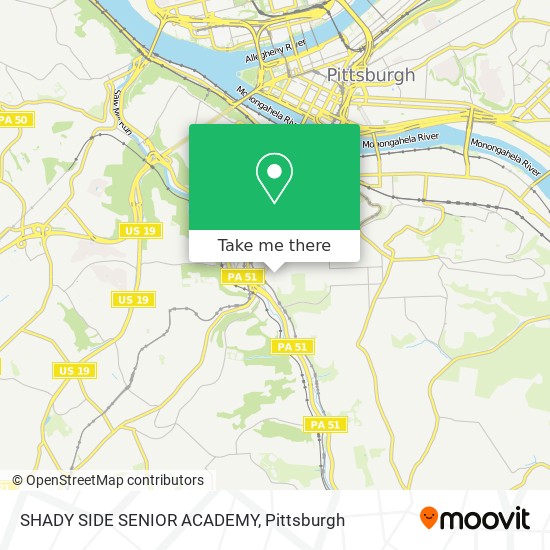 SHADY SIDE SENIOR ACADEMY map