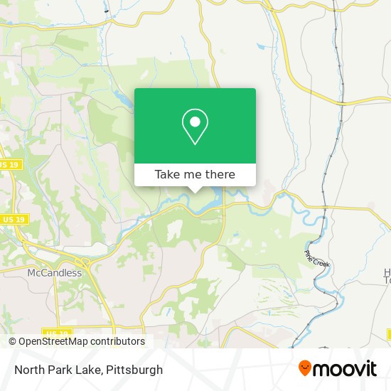 Mapa de North Park Lake