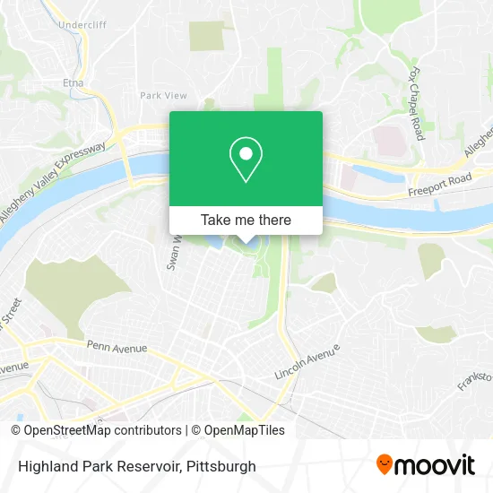 Highland Park Reservoir map