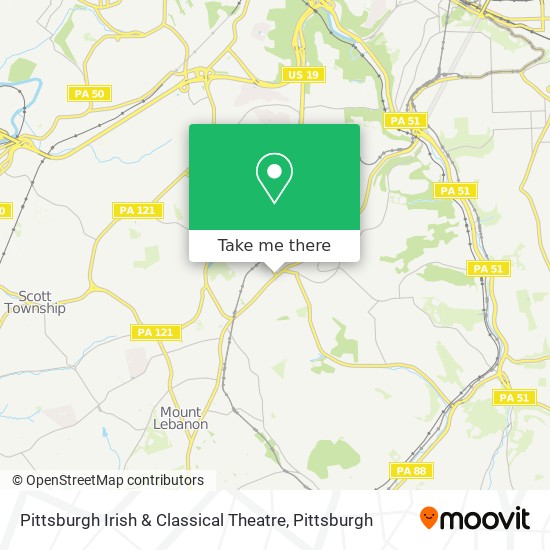 Pittsburgh Irish & Classical Theatre map