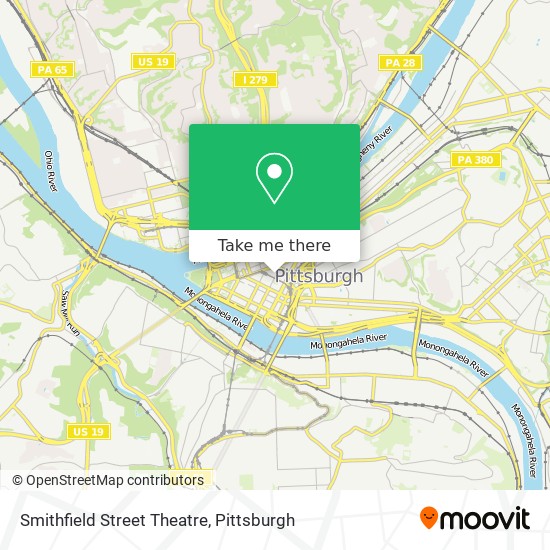 Mapa de Smithfield Street Theatre