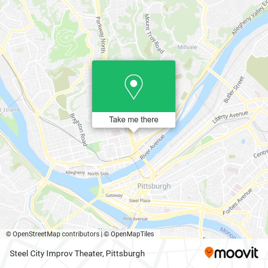 Steel City Improv Theater map