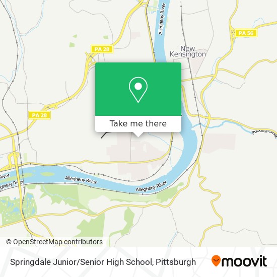 Mapa de Springdale Junior / Senior High School