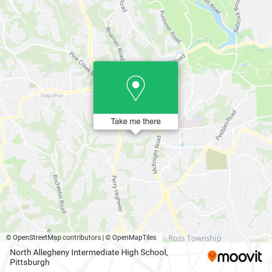 North Allegheny Intermediate High School map