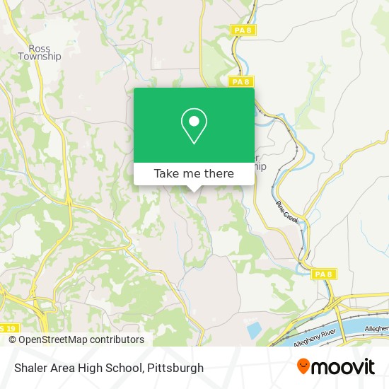Shaler Area High School map