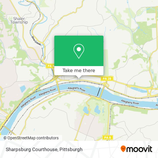 Mapa de Sharpsburg Courthouse