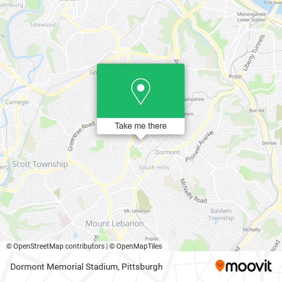 Dormont Memorial Stadium map