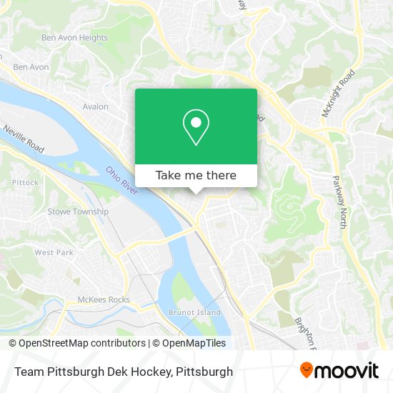 Mapa de Team Pittsburgh Dek Hockey