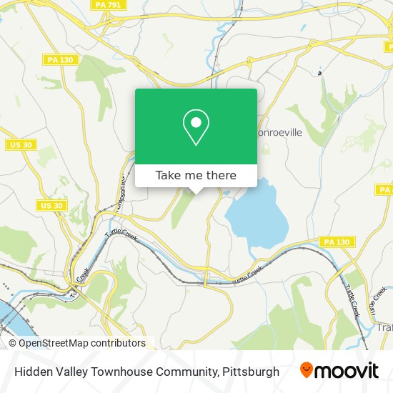 Hidden Valley Townhouse Community map