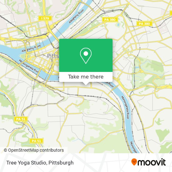 Tree Yoga Studio map