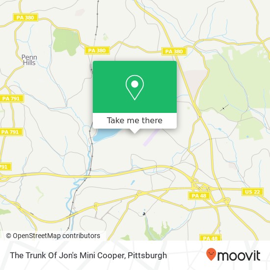 The Trunk Of Jon's Mini Cooper map