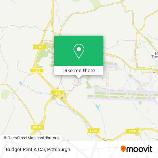 Budget Rent A Car map