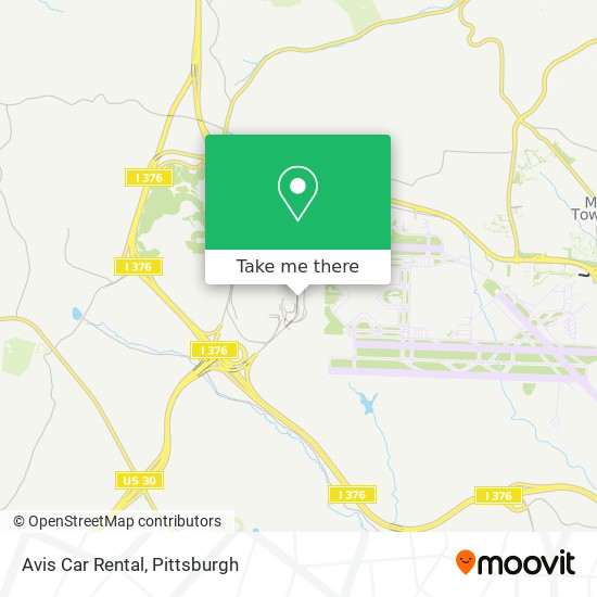 Avis Car Rental map