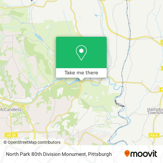 North Park 80th Division Monument map