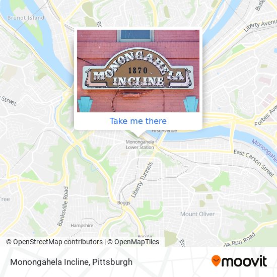 Mapa de Monongahela Incline