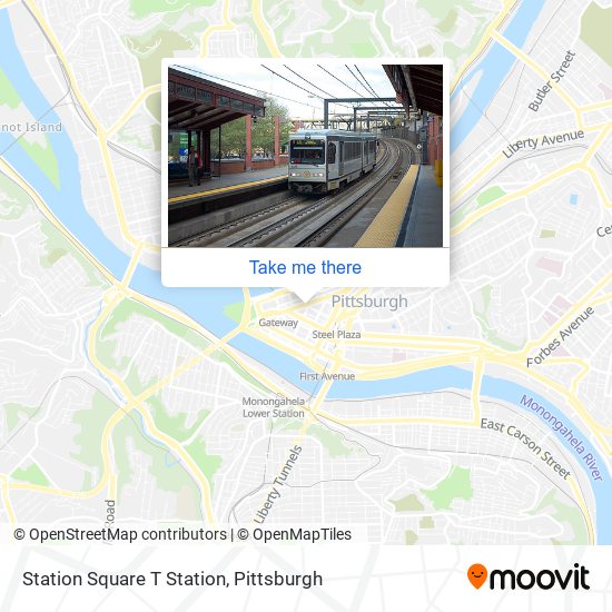 How to get to Station Square T Station in Pittsburgh by Bus