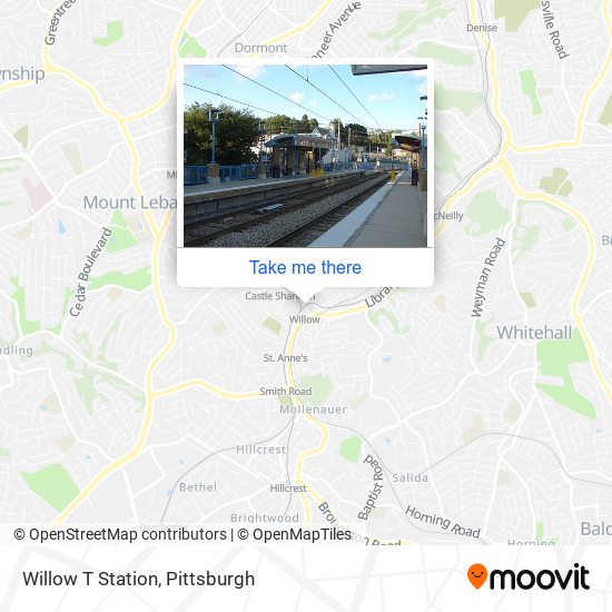 Willow T Station map