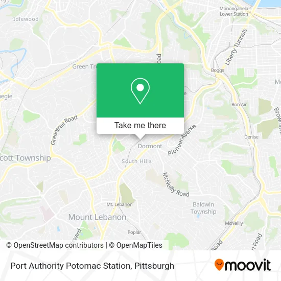 Port Authority Potomac Station map