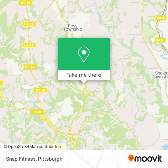 Snap Fitness map