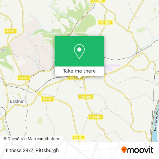 Fitness 24/7 map