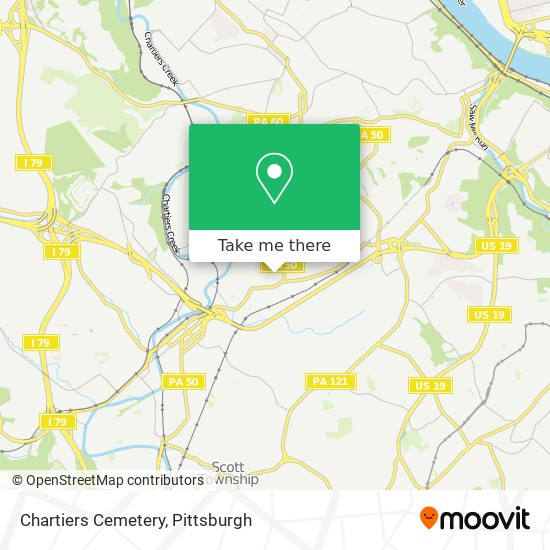 Chartiers Cemetery map