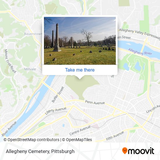 Mapa de Allegheny Cemetery