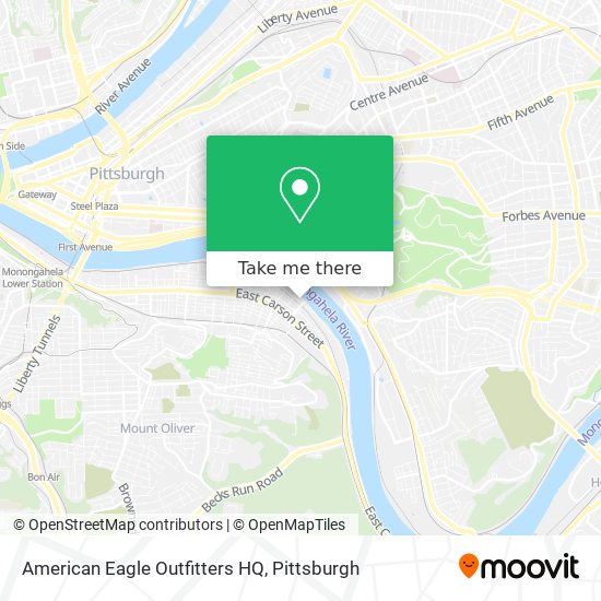 American Eagle Outfitters HQ map
