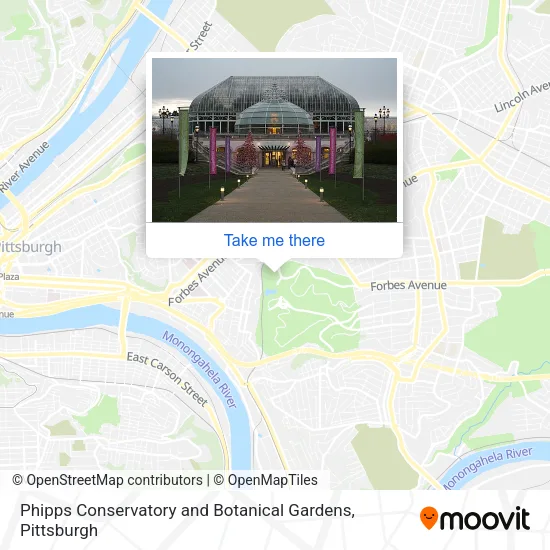Mapa de Phipps Conservatory and Botanical Gardens