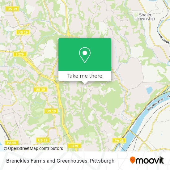 Mapa de Brenckles Farms and Greenhouses