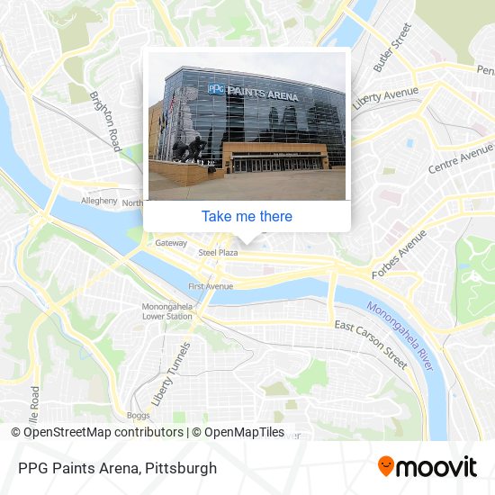 PPG Paints Arena map