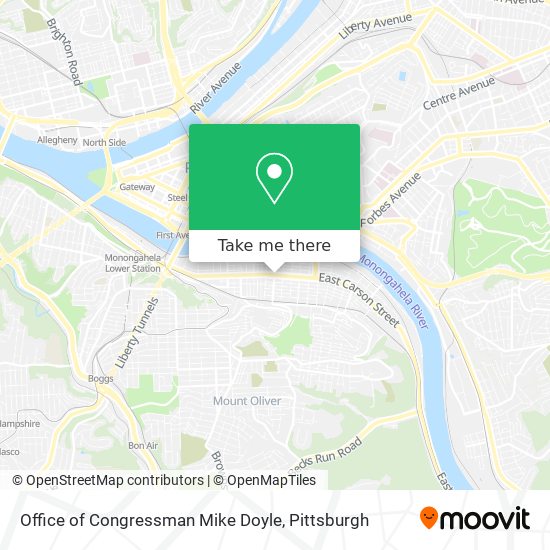 Mapa de Office of Congressman Mike Doyle
