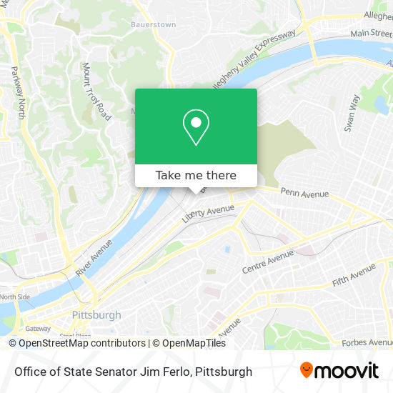 Office of State Senator Jim Ferlo map