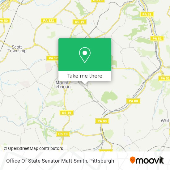 Office Of State Senator Matt Smith map