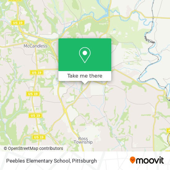 Peebles Elementary School map