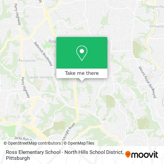 Mapa de Ross Elementary School - North Hills School District